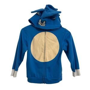 SEGA Kids' Sonic The Hedgehog Costume Hoodie Spikes on Hood Small